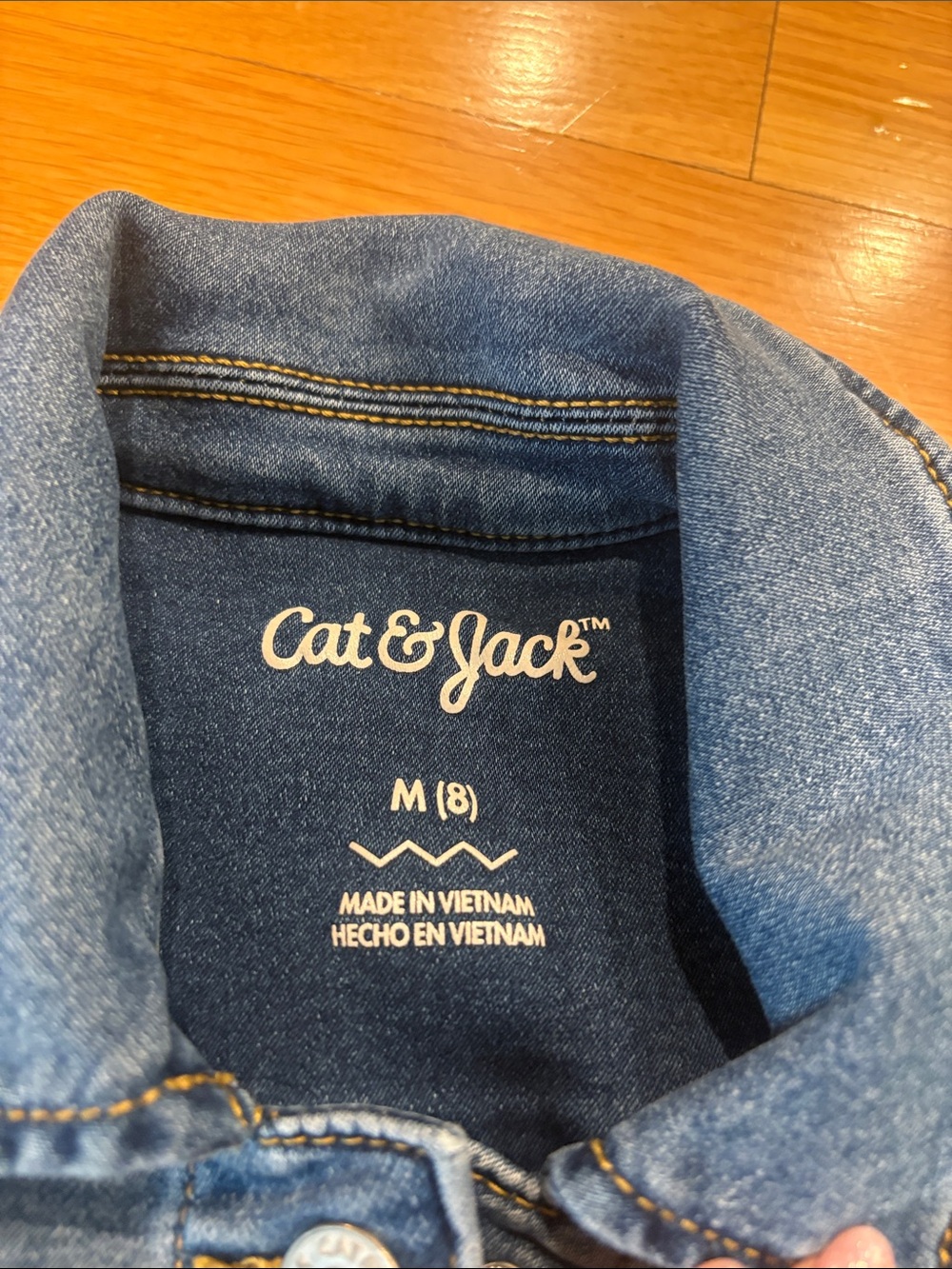 Cat & Jack Medium Blue Denim Jacket for Kids - Picture 3 of 3